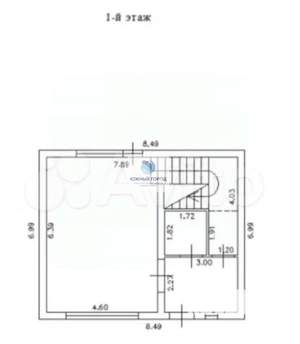 Дом 130м², 2-этажный, участок 3 сот.  