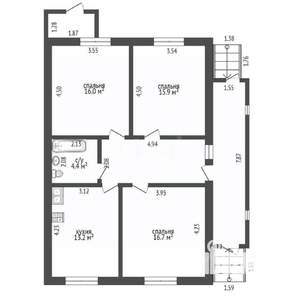 Дом 101м&sup2;, 1-этажный, участок 3 сот.  