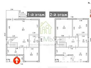 Дом 105м&sup2;, 1-этажный, участок 5 сот.  