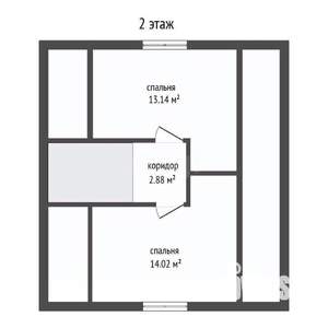 Дом 81м&sup2;, 2-этажный, участок 3 сот.  