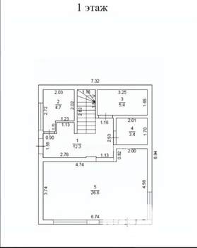 Коттедж 193м², 3-этажный, участок 4 сот.  