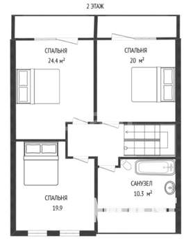 Дом 173м&sup2;, 2-этажный, участок 4 сот.  