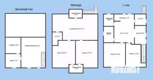 Дом 226м&sup2;, 3-этажный, участок 6 сот.  