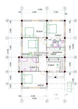 Дом 190м², 2-этажный, участок 6 сот.  