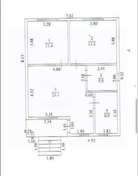 Дом 155м&sup2;, 2-этажный, участок 4 сот.  