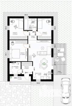 Дом 110м&sup2;, 1-этажный, участок 3 сот.  