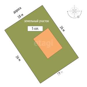 Дом 158м&sup2;, 2-этажный, участок 5 сот.  