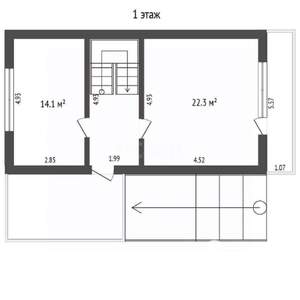 Дом 280м&sup2;, 3-этажный, участок 4 сот.  