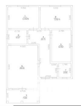Дом 106м², 1-этажный, участок 3 сот.  