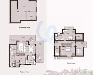 Дом 410м&sup2;, 3-этажный, участок 8 сот.  