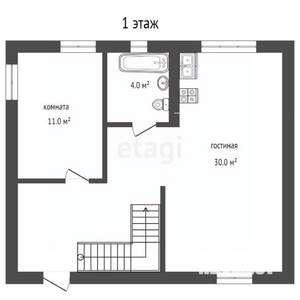 Дом 109м&sup2;, 2-этажный, участок 4 сот.  