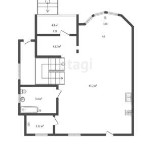 Дом 150м², 2-этажный, участок 3 сот.  