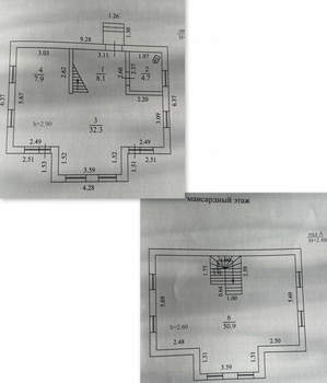 Дом 108м², 2-этажный, участок 5 сот.  
