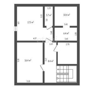 Дом 243м², 2-этажный, участок 3 сот.  