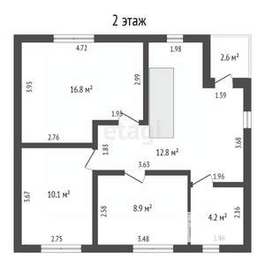 Дом 124м², 2-этажный, участок 5 сот.  