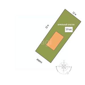 Дом 105м&sup2;, 2-этажный, участок 4 сот.  