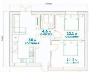 Дом 61м&sup2;, 1-этажный, участок 5 сот.  