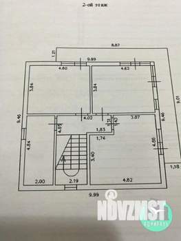 Дом 187м&sup2;, 2-этажный, участок 4 сот.  