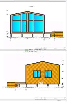 Дом 60м&sup2;, 1-этажный, участок 6 сот.  