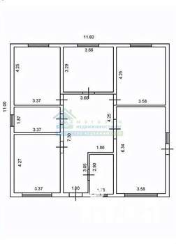 Дом 128м², 1-этажный, участок 6 сот.  