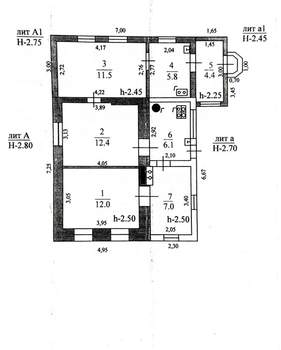 Дом 67м&sup2;, 1-этажный, участок 4 сот.  