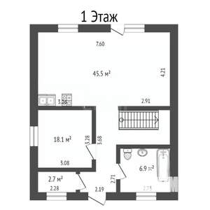 Дом 120м², 2-этажный, участок 5 сот.  