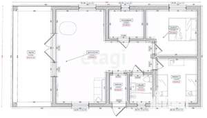 Дом 70м&sup2;, 1-этажный, участок 4 сот.  