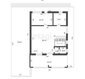 Дом 444м², 4-этажный, участок 5 сот.  