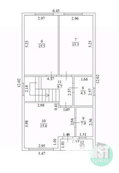 Дом 155м&sup2;, 2-этажный, участок 4 сот.  