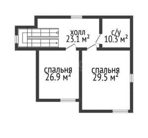 Дом 240м², 2-этажный, участок 6 сот.  