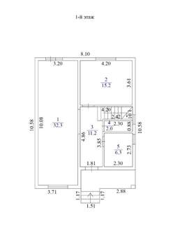 Дом 165м², 2-этажный, участок 3 сот.  