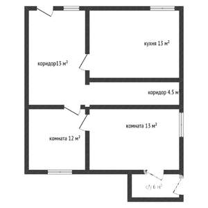 Дом 120м&sup2;, 1-этажный, участок 8 сот.  