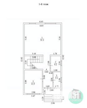 Дом 155м&sup2;, 2-этажный, участок 4 сот.  