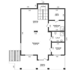 Дом 304м², 2-этажный, участок 7 сот.  