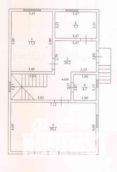 Дом 170м², 2-этажный, участок 4 сот.  