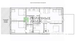 Дом 110м², 1-этажный, участок 5 сот.  