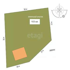 Дом 350м², 3-этажный, участок 10 сот.  