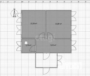 Дом 41м&sup2;, 1-этажный, участок 15 сот.  