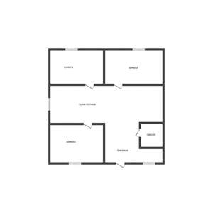 Дом 110м&sup2;, 2-этажный, участок 3 сот.  