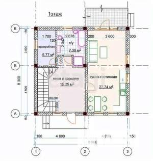Дом 130м², 2-этажный, участок 4 сот.  