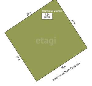 Дом 127м², 1-этажный, участок 4 сот.  