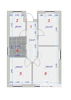 Дом 70м², 2-этажный, участок 3 сот.  