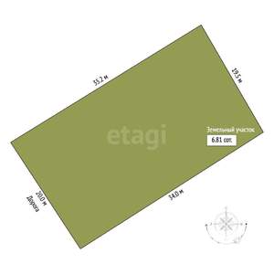 Дом 94м&sup2;, 2-этажный, участок 7 сот.  