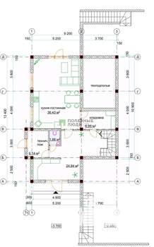 Дом 190м², 2-этажный, участок 6 сот.  