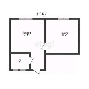 Дом 99м&sup2;, 2-этажный, участок 9 сот.  