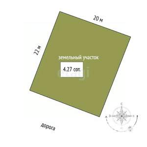 Дом 122м², 2-этажный, участок 4 сот.  