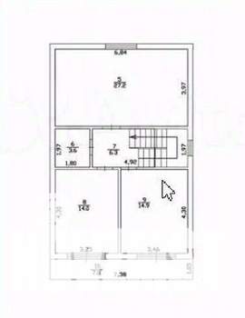 Дом 140м&sup2;, 2-этажный, участок 4 сот.  