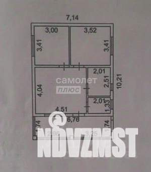 Дом 65м², 1-этажный, участок 5 сот.  