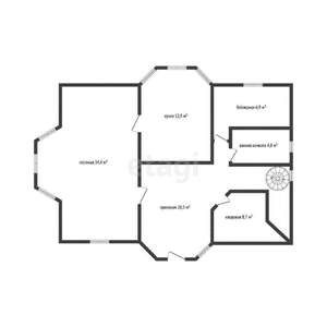 Дом 173м&sup2;, 2-этажный, участок 8 сот.  