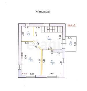 Дом 124м&sup2;, 2-этажный, участок 5 сот.  